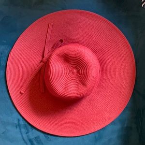 EUC Red sun hat